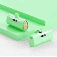 Mini Capsule Power Bank Wireless Powerbank Fast Charging With Cable Portable Charger Charging Mobile External Battery Portable Charger Capsule 5000mAh  Type-C\iPhone