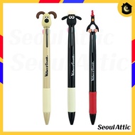 Wallace & Gromit 3-Color Ballpoint Pen Set 0.7mm Gromit Shaun McGraw Figure 3pcs Set