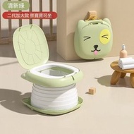 全城熱賣 - A12-（綠色）便攜式兒童外出折疊馬桶 旅行小馬桶 外出便攜式尿盆 兒童旅行/車載/戶外坐便器 折疊式兒童廁所 緊急神器