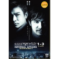 DVD Movie Infernal Affairs Movie Collection Part 1-3 ( 2002-2003 , 无间道 1-3 )
