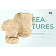 Men's Round Collar Tshirt Mockup | Mockup Tshirt High Quality Photoshop