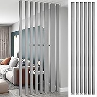 YVYKFZD 6 Pack Wall Partition Room Divider, Wood Wall Divider Slats Screen Partition Post, Privacy S