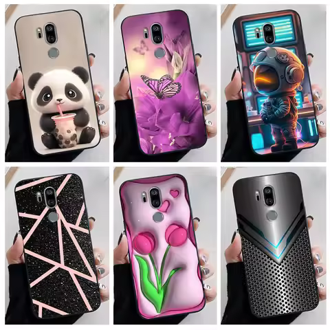 For LG G7 ThinQ G7 Plus G7+ Case Luxury Soft Silicone TPU Bumper Phone Cover for LG G8 G8S G8X ThinQ