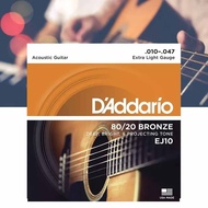 EJ10 Acoustic 80/20 Bronze Guitar Strings XL, 10 - 47 Gauge Guitar &amp; Bass Accessories