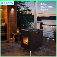 Wood Burner Sauna Stove Compact  Versatile Heavy Duty Camping Stove for Hiking Backyard Outdoor Wint