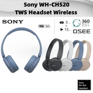 360 Degree Surround Music Headset Sony WH-CH520 TWS Wireless Bluetooth Earphones On-Ear Bluetooth Headphones with Mic