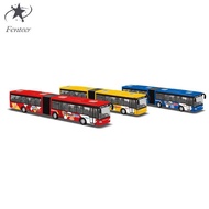 [Fenteer] Retractable Long Bus Model, Two-Section Articulated Bus Toy, Simulation Transit Bus Model