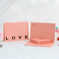 Tainan Ready Stock Creative Paper Carving Cards Tanabata Valentine's Day Creative 3d Three-Dimension