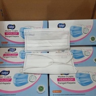 Diskon Gede Sensi Masker 3Ply Headloop Hijab Masker Medis 3 Ply 1 Box