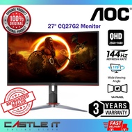 AOC CQ27G2-68 27" Curved 1500R QHD Gaming Monitor 144HZ 1MS FreeSync Premium 2560×1440 HDR Mode HD M