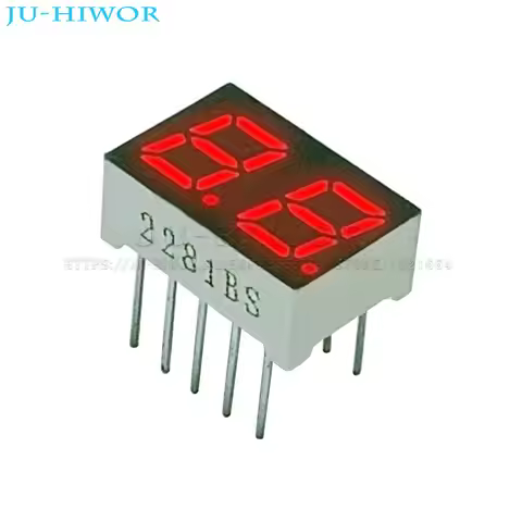 10pcs 0.28 Inch 10Pins 2281AS 2281BS 2 Digits Bits 7 Segment Red LED Digital Display Digitron Common