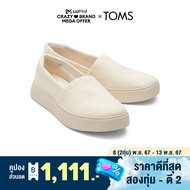 TOMS รองเท้าลำลองผู้หญิง สลิปออน รุ่น Kameron Natural Two Tone Slub (CC) รองเท้าลิขสิทธิ์แท้