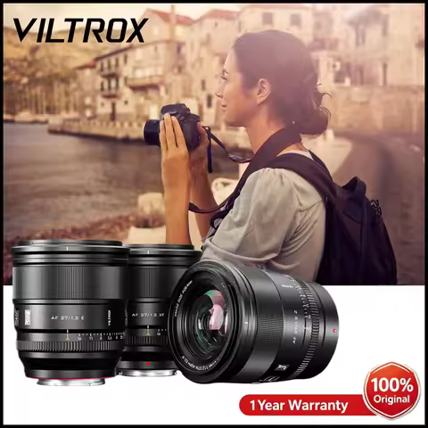 VILTROX 27mm F1.2 Pro Large Aperture Wide Angle Prime Lens for Sony ZV-E10 II FX30 A6700 Fujifilm X-