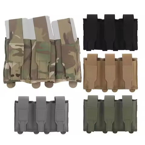 Light weight Triple Mag Pouch AR15 5.56 .223 Magazine Holster AK .762 Cartridge carrier for Equipmen