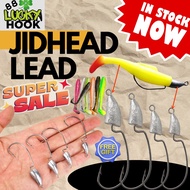 Weedless Jig Head Hook for Soft Plastic Lures mata kail Haruan Siakap Toman Casting