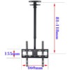 (C400  D42) TV ceiling bracket wall mounting