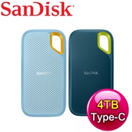 SanDisk E61 4TB Extreme Portable SSD Type-C 外接SSD固態硬碟《多色任選》天藍