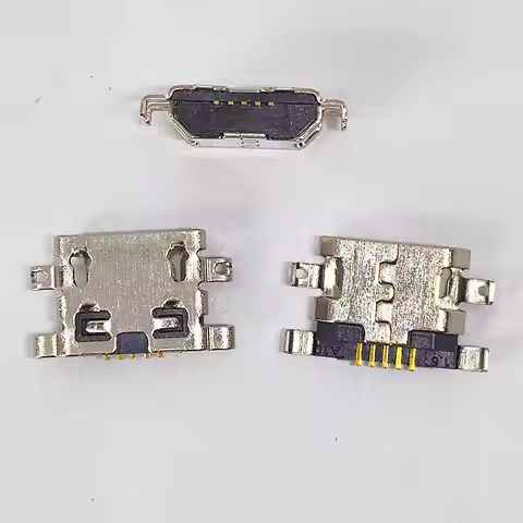 100Pcs For Motorola MOTO E5 E4 Alcatel 5025g Micro USB Mini Charging Dock Connector Mobile Charger J