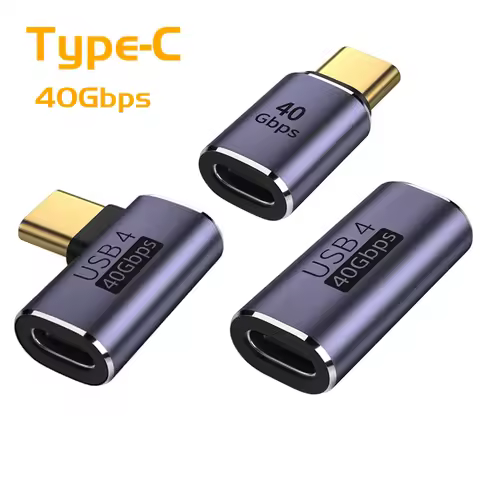 USB4.0 Thunderbolt3 40Gbps Type C to USB-C Adapter USB C OTG Adaptor PD100W 5A Fast Charging Convert