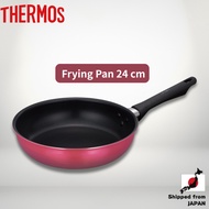 Thermos Durable Series Frying Pan 24cm Gas Burner Only Wine Red KFG-024 WNR