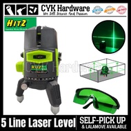 HITZ GL-5705 / GL5705 4V1H6D 360° 5 Line Professional Automatic Laser Level Machine (Green Light)