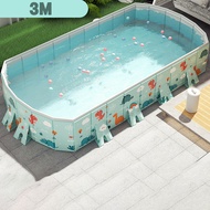 【So starry】สระว่ายน้ำครอบครัว 5ชั้น สระน้ำเด็ก 1.8/2.1/2.6/3M สามารถพับเก็บได้ ง่ายต่อการจัดเก็บ Swi