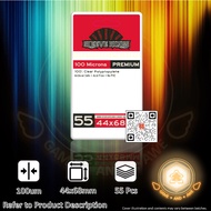 [GNA] 55 Pcs 44x68mm 100um Card Sleeves by Sleeve Kings 9902 | 44 x 68 mm 68mm 100 Micron SleeveKing