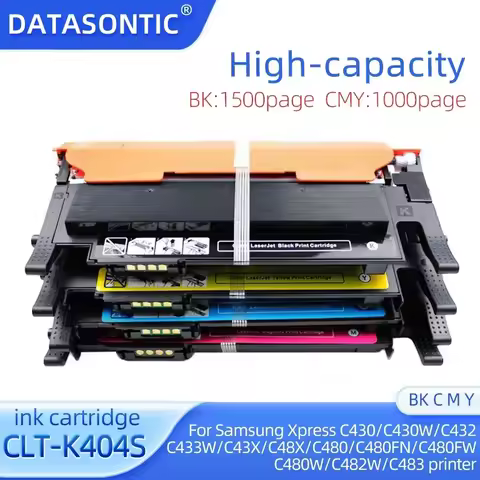 K404s 404 CLT-K404S color toner cartridge for Samsung C430 C430W C432 C433W C43X C48X C480 480FN 480
