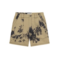 [MOO 3/25] Tie-Dye Wild Shorts กางเกงขาสั้น มีกระเป๋าข้างและหลัง ปักด้ายต่างสี ตัว  M   ด้านหลัง  ผ้