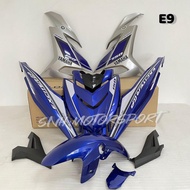 VELOZI Body Cover Full Set With Sticker Exciter GP 2015 / DPBMC ( BLUE ) BIRU / S3 ( SILVER ) - YAMA
