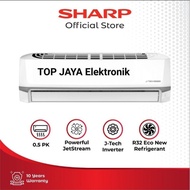 Ac Sharp 1/2Pk Inverter Baru Bergaransi Resmi New Series