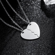 Bestie Necklace Couple/ – Broken Heart Pendant for Best Friends & Couples D11