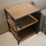 工業風移動式_雙層架