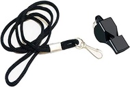 HuntEmUp Ultimate Dog Training Whistle for Sport, Hunting, Duck, and Bird Dogs with Black Lanyard, Pealess to Prevent Freezing, Heavy-Duty Plastic, Orange or Black