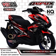 Aerox 155 Old Full Body Decal - Cool Old Aerox 155 Stickers - Old Aerox 155 Striping Variations - Ae