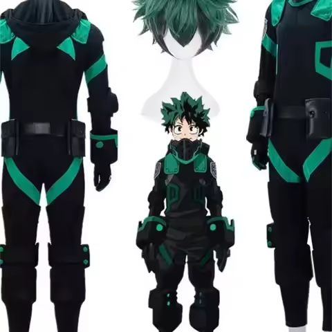 My Hero Academia World Heroes Mission Boku No Hero Akademia Izuku Midoriya Deku Cosplay Costume Blac