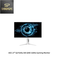 AOC Q27G4SL/WS Fast IPS QHD 320Hz 27Inch White Gaming Monitor
