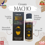 Cream Macho BPOM 100 gram Original Nutrisi Penyubur Rambut - Penyubur rambut pria - penyubur rambut