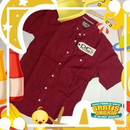 KEMEJA MERAH Latest 2021 plain maroon short-sleeved shirt for men,/ maroon short-sleeved shirt for m