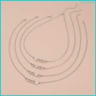 Nan Stainless Steel Best Friend Necklace Set Suitable for 4 Sisters or 5 Sisters