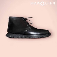 Marquins Leather Chukka Boots for Men - TROY Triple Black
