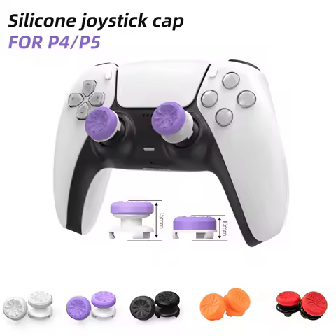 1pair Silicone Thumb Grip For P5/ P4 Game Controller Heightening Cap For P5 Joystick Game Controller