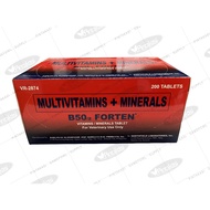 1 box Sagupaan B50 / 2 Forten 200 tablets B-Complex Vitamins & Minerals For Gamefowl Rooster