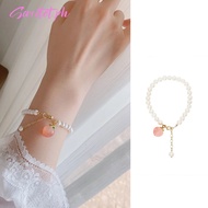 Peach Pearl Bracelet Female Student Niche Design Sisters Couple Best Friends Bracelet ️ST