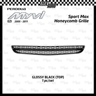 Perodua Myvi EZI 2005 - 2011 Sport Honeycomb Grille Front Bumper Grille Carbon Black Garnish Accesso