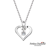 PERKINS Birkins-Heart Series PT950 Platinum Diamond Necklace