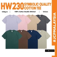JCP x HYDT WAREHOUSE Symbolic Cotton 230gsm T-Shirt Unisex Adult Regular Fit Combed Cotton Tshirt Ba