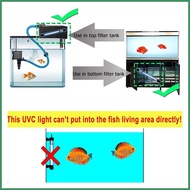 3W 5W 9W 13W UV Light Fish Tank UV Sterilization Lamp Pond Water Purification Ultraviolet Aquar