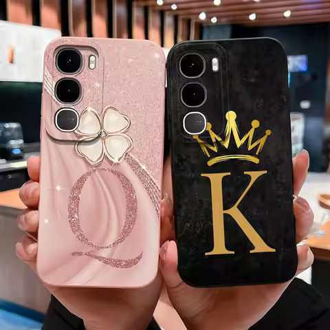 For Vivo Y31 Pro Y21D Couple Phone Case Luruxy A To Z Letters Soft Silicone Anti Drop Shell For Vivo
