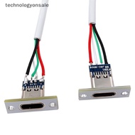 [TEC] Type-C Ja 4 P Welding Wire Female DIY Connector Straight For Mobile Phone Charging Port Chargi